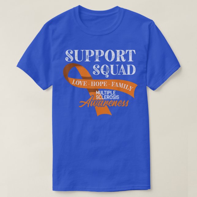 Camiseta Support Squad I ED MS Multiple Sclerosis Awareness (Diseño del anverso)
