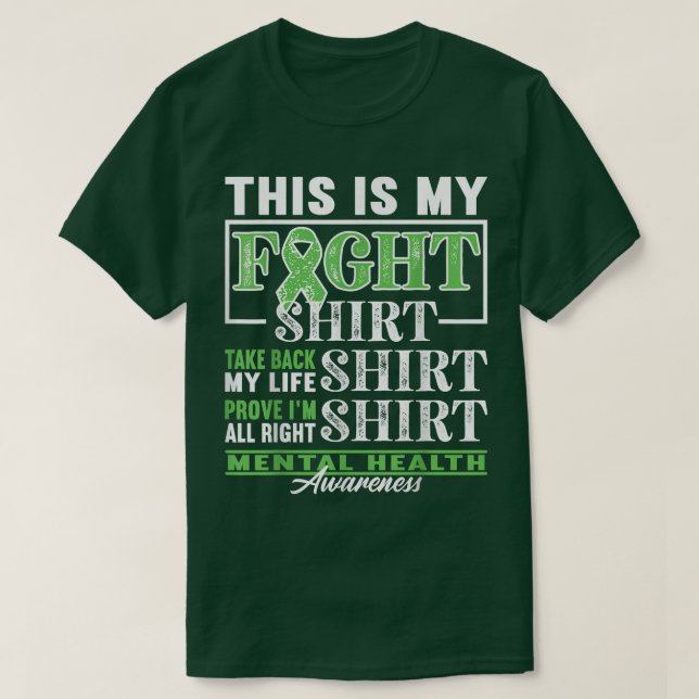 Camiseta Support Squad I Fight Shirt I Depression & Mental  (Diseño del anverso)