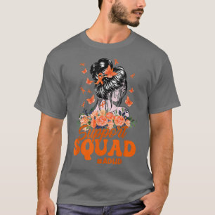 Camiseta Support Squad Messy Bun Butterfly ADHD Awareness 1