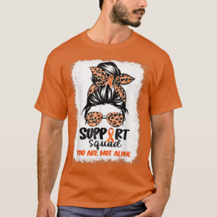 Camiseta Support Squad Messy Bun Orange Warrior ADHD Awaren
