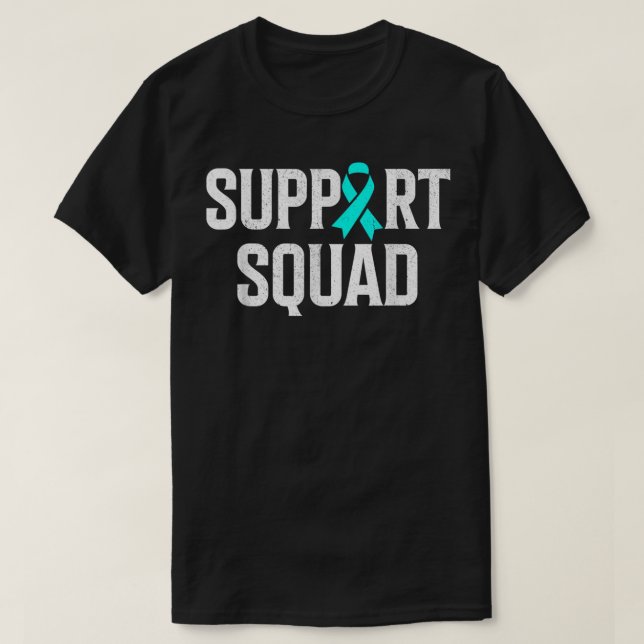 Camiseta Support Squad Ovarian Cancer Raise Ovarian Cancer  (Diseño del anverso)