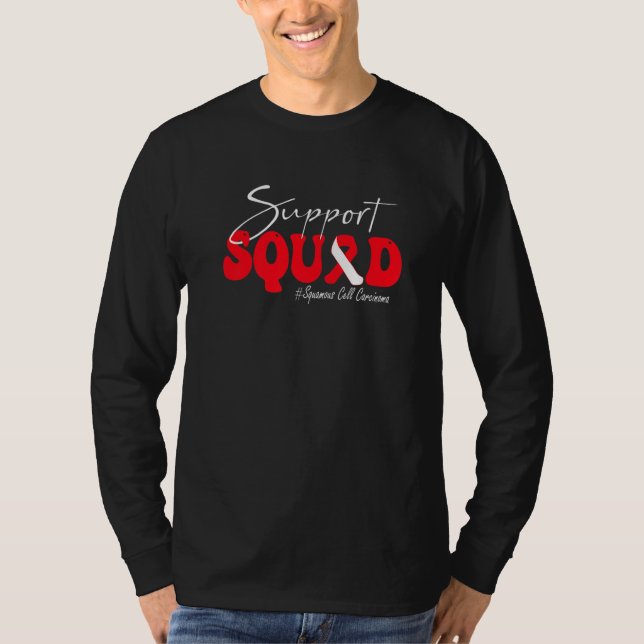 Camiseta Support Squad Squamous Cell Carcinoma Awareness Re (Anverso)