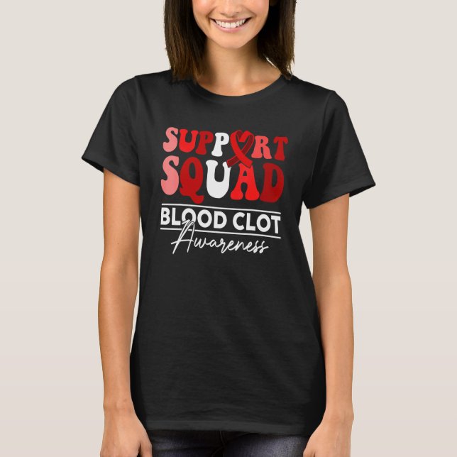 Camiseta Support Squad Sunflower Hair Red Blood Clot Awaren (Anverso)