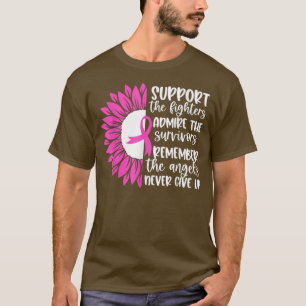 Camiseta Support The Fighters Admire The Survivors  Breast 