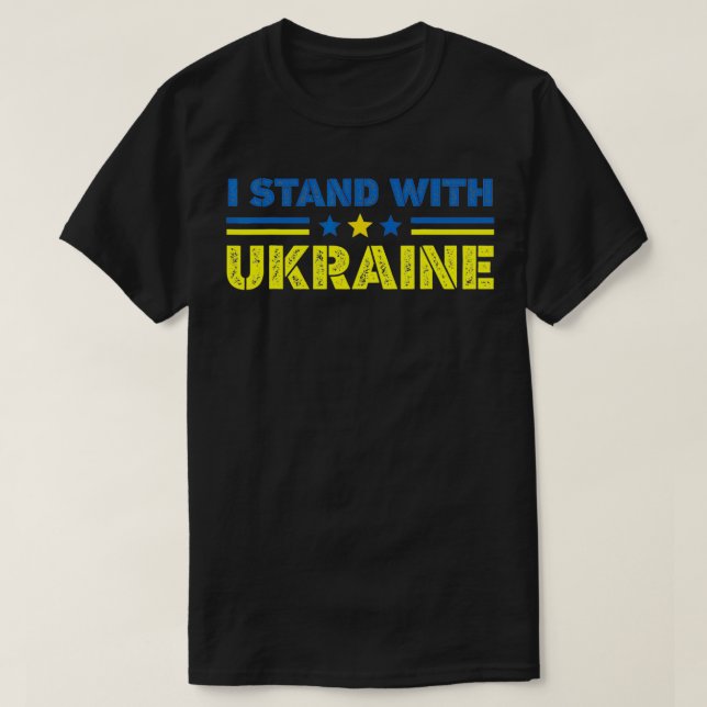 Camiseta Support Ukraine I Stand with Support Ukraine  (Diseño del anverso)