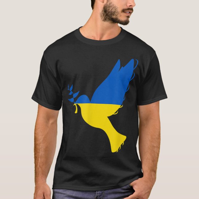 Camiseta Support Ukraine I Stand With Ukraine Flag (Anverso)