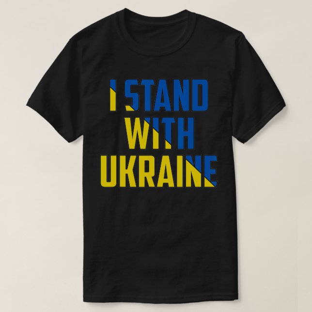Camiseta Support Ukraine I Stand With Ukraine UkrainianFlag (Diseño del anverso)