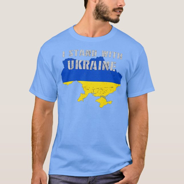 Camiseta Support Ukraine I Stand With Ukrainian (Anverso)