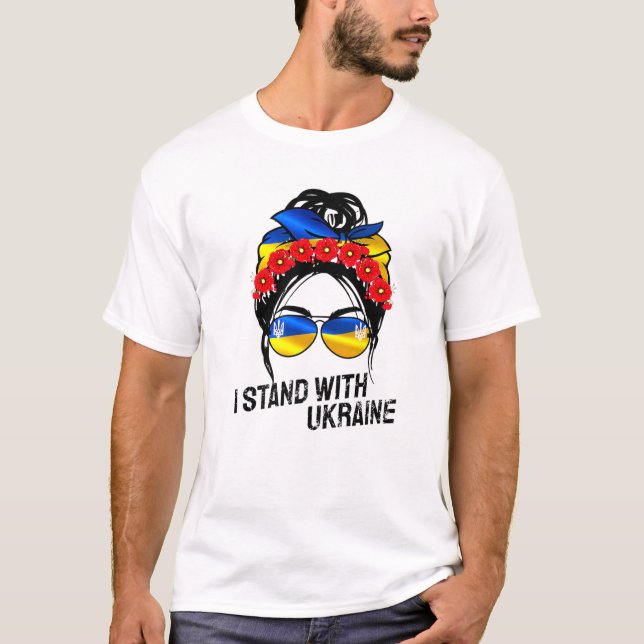 Camiseta Support Ukraine Pride I Stand With Ukraine Flag Fo (Anverso)