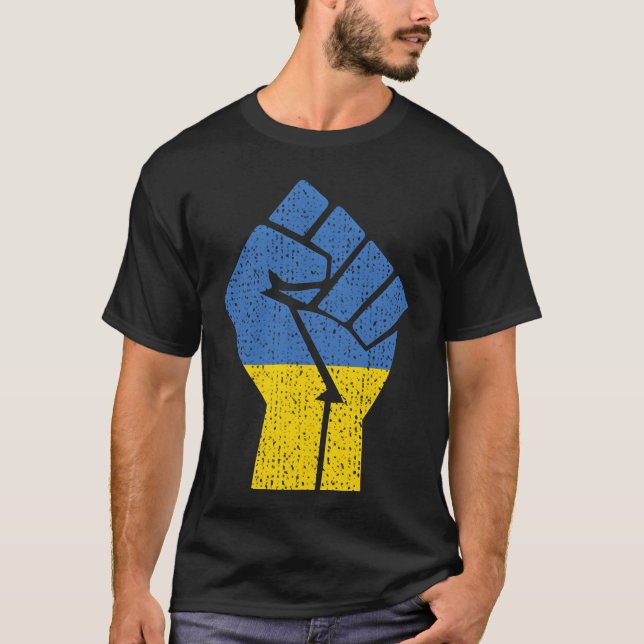 Camiseta Support Ukraine Stand With Ukraine Ukrainian Flag  (Anverso)