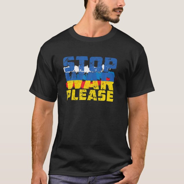 Camiseta Support Ukrainians Ukraine Flag - Stop War In Ukra (Anverso)