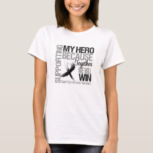 Camiseta Supporting My Hero - Carcinoid Cancer Awareness