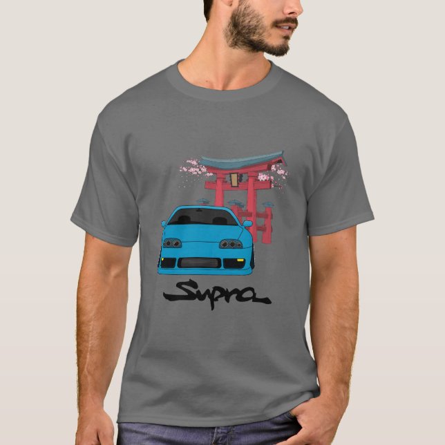 Camiseta Supra MK4 Sakura Torii JDM Art (Anverso)