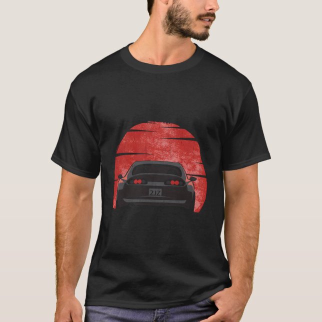Camiseta Supra negra de 2Jz (Anverso)
