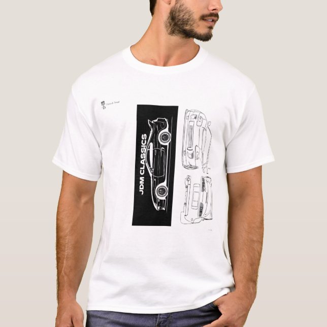 Camiseta Supra Negra y Blanca | Piston & Thread (Anverso)