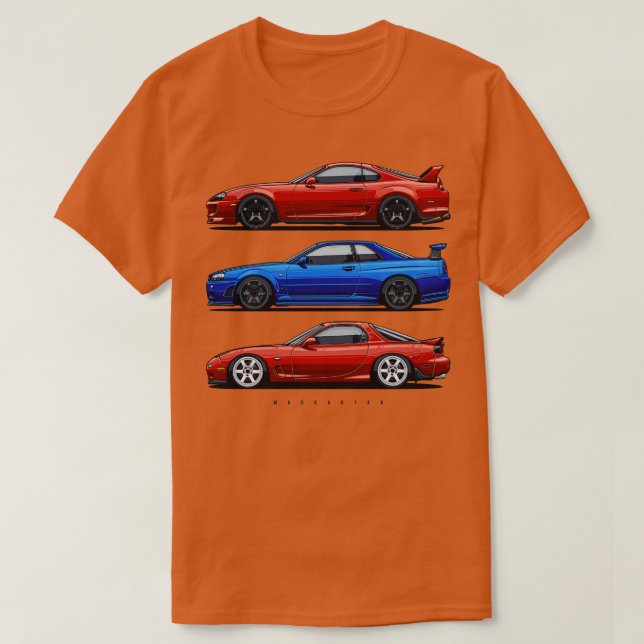 Camiseta Supra Skyline RX7 (Diseño del anverso)