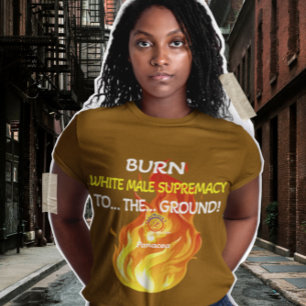 CAMISETA SUPREMACIA BLANCA DE HOMBRES QUEMADOS
