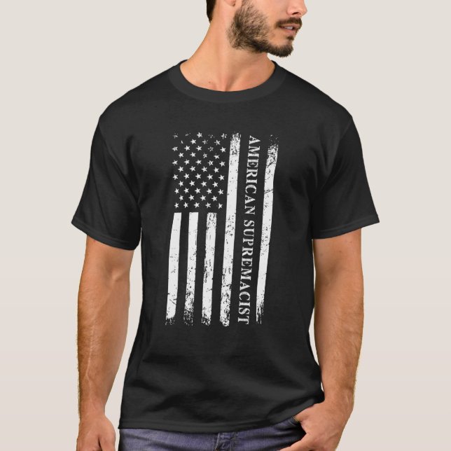 Camiseta Supremacista estadounidense Pro USA Parodia Orgull (Anverso)