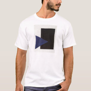 Camiseta Suprematism con el triángulo azul y la casilla