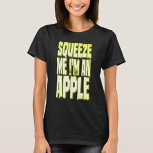 Camiseta Supresión de trozo de fruta fresca de Apple Costum
