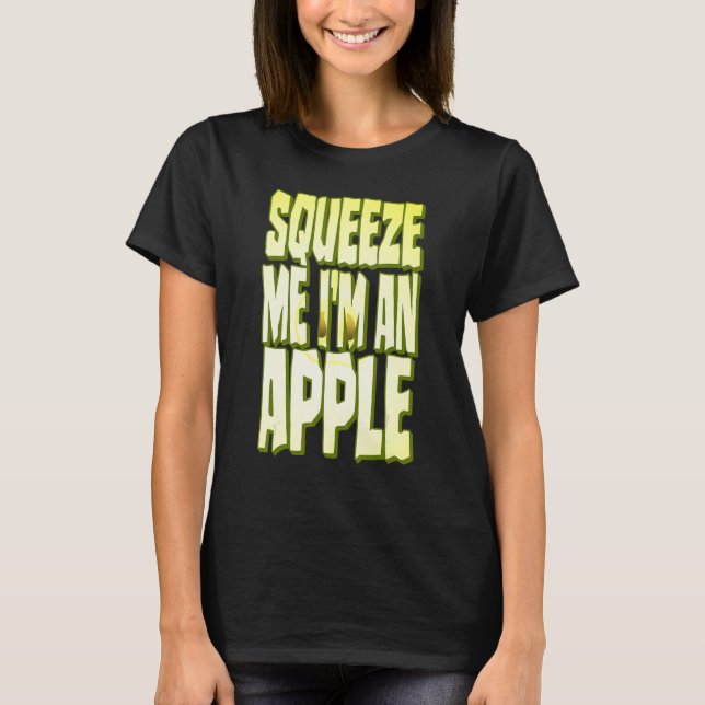 Camiseta Supresión de trozo de fruta fresca de Apple Costum (Anverso)