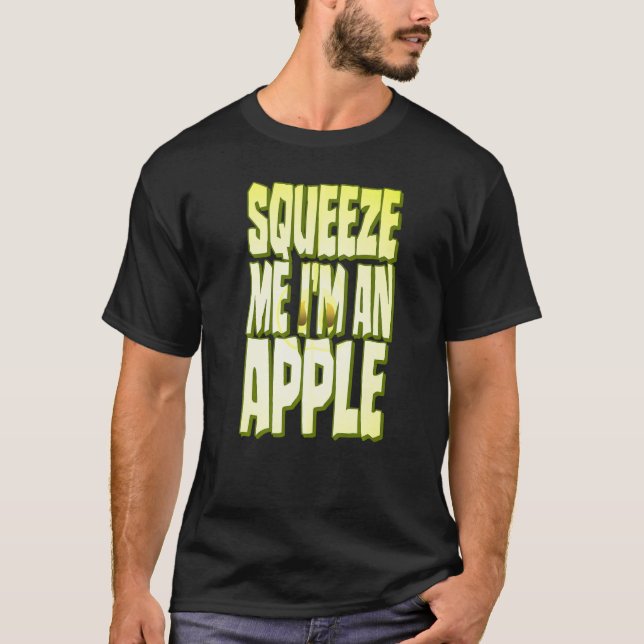 Camiseta Supresión de trozo de fruta fresca de Apple Costum (Anverso)