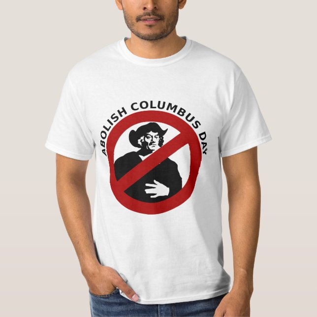 Camiseta Suprima el día de Colón (Anverso)