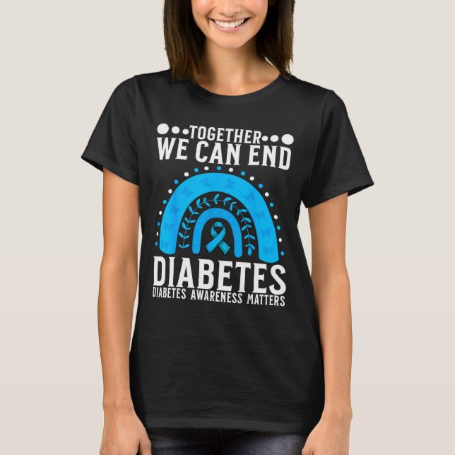 Camiseta Suprt Diabetes Awareness Month For Diabetes Women  (Anverso)