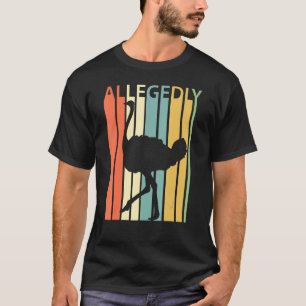Camiseta Supuestamente Ave Retro De Ostrich Incendiable Lov