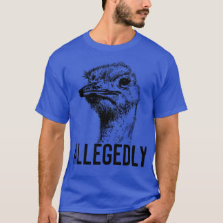 Camiseta Supuestamente Aves De Ostrich Sin Volante Letterke