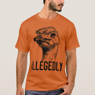 Camiseta Supuestamente Aves De Ostrich Sin Volante Letterke