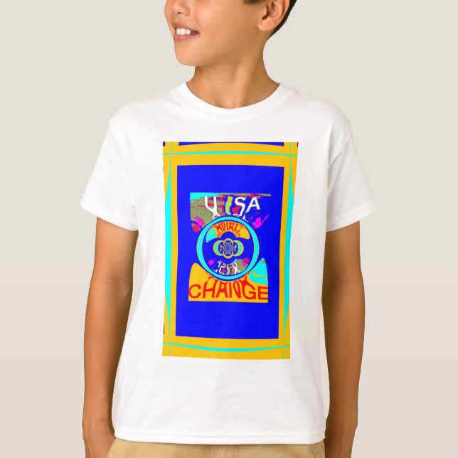 Camiseta Surco psicodélico: energía abstracta de arte pop (Anverso)