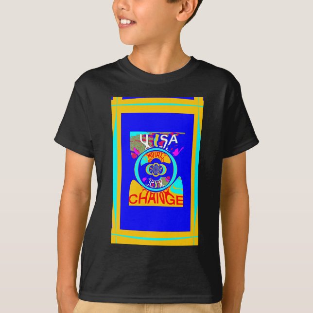 Camiseta Surco psicodélico: energía abstracta de arte pop (Anverso)