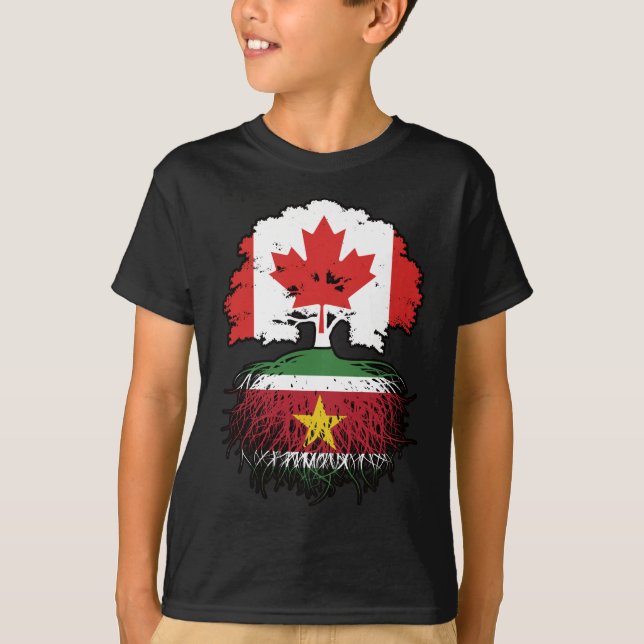 Camiseta Surcos de árbol canadiense de Surinam (Anverso)