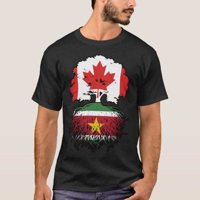 Camiseta Surcos de árbol canadiense de Surinam (Anverso)