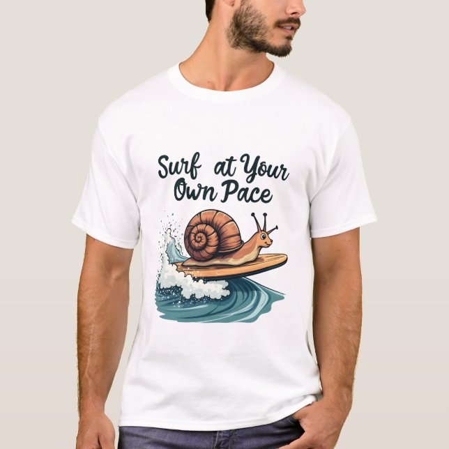 Camiseta Surf A Tu Propio Ritmo De Surf (Anverso)