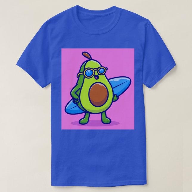 Camiseta Surf aguacate (Diseño del anverso)