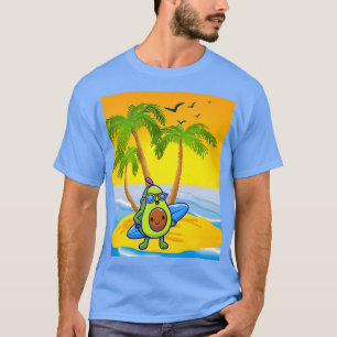 Camiseta Surf aguacate en la isla