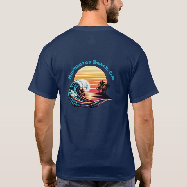 Camiseta Surf al atardecer (Reverso)