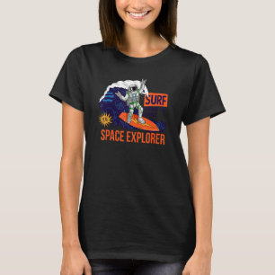 Camiseta Surf Alrededor Del Explorador Espacial Mundial