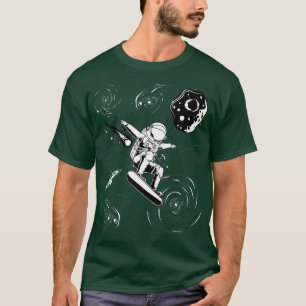 Camiseta Surf astronauta, patines en el espacio Surf Univer