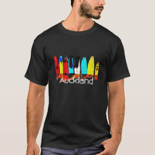 Camiseta Surf Auckland New Zealand Hombres Mujeres Niños