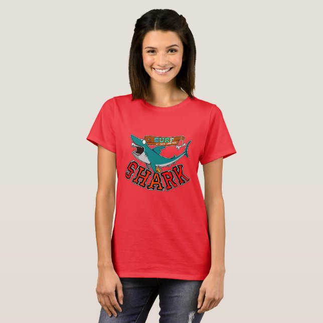 Camiseta Surf avec requin (Anverso completo)