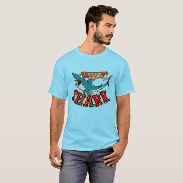 Camiseta Surf avec requin (Anverso completo)