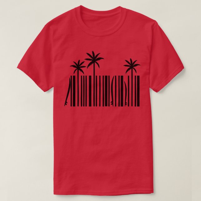 Camiseta Surf barcode surf design T (Diseño del anverso)