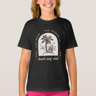 Camiseta Surf beach club los amantes del surf tripulación v