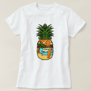 Camiseta Surf Beach Pineapple T-Shirt