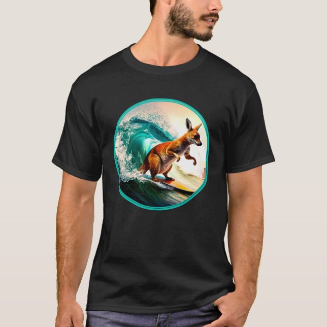 Camiseta Surf Boarding Kangaroo Australia (Anverso)