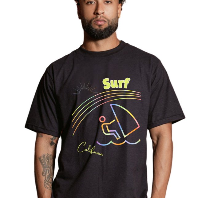 Camiseta Surf California - Subir las olas al estilo (Subido por el creador)