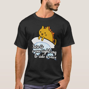 Camiseta Surf catzilla surfer camino de la ola